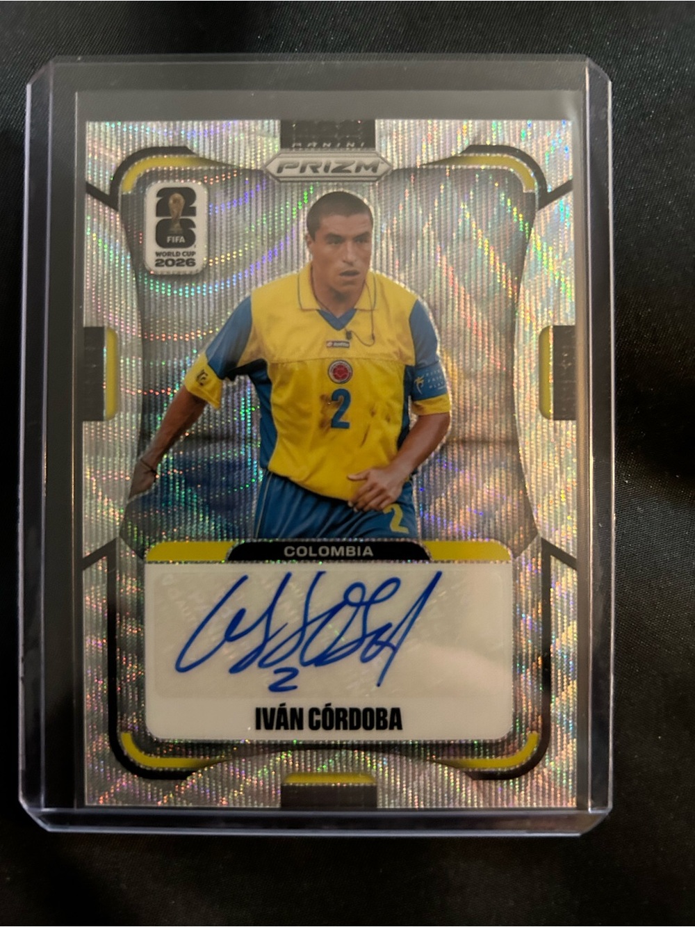 Panini Prizm Iván Córdoba Card - Yellow & Black